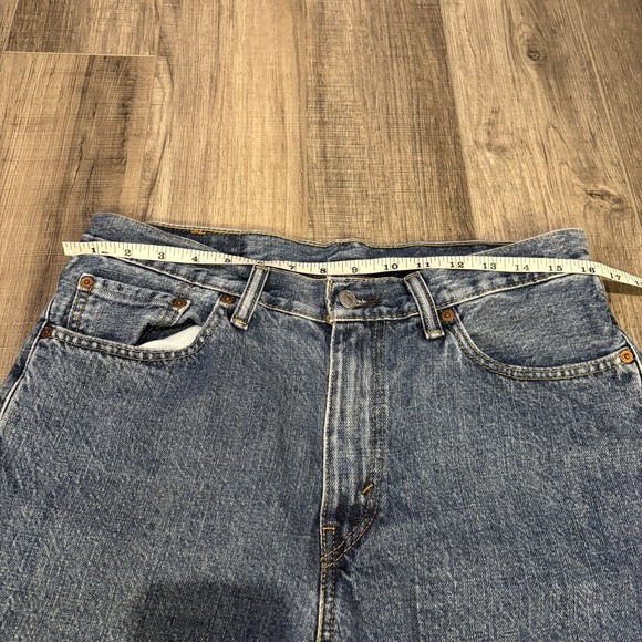 Levi's 550 Men's Relaxed Fit Denim Shorts Size 32 Blue Jean Dad Jorts Y2K - Picture 6 of 8